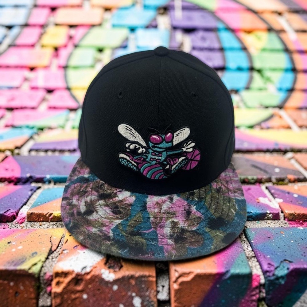 New Era 9FIFTY Charlotte Hornets Hardwood Classic Floral Faux Fur Strapback Hat